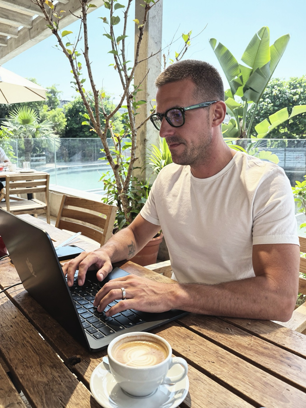 Dennis bei der Arbeit
